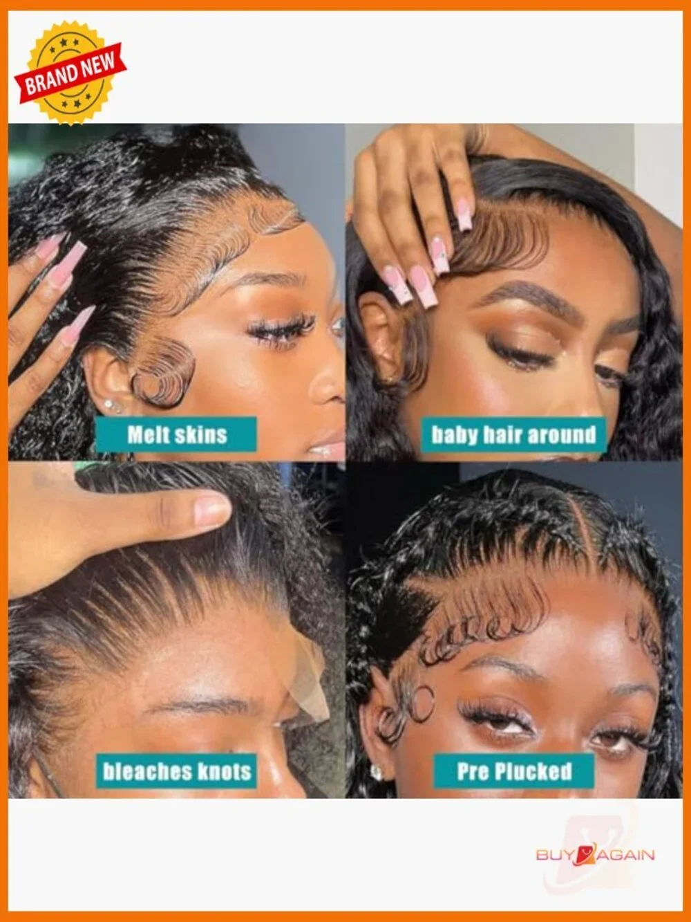 13x4 Deep Wave Lace Front Wig Human Hair 180% Density Wet and Wavy Curly Wig